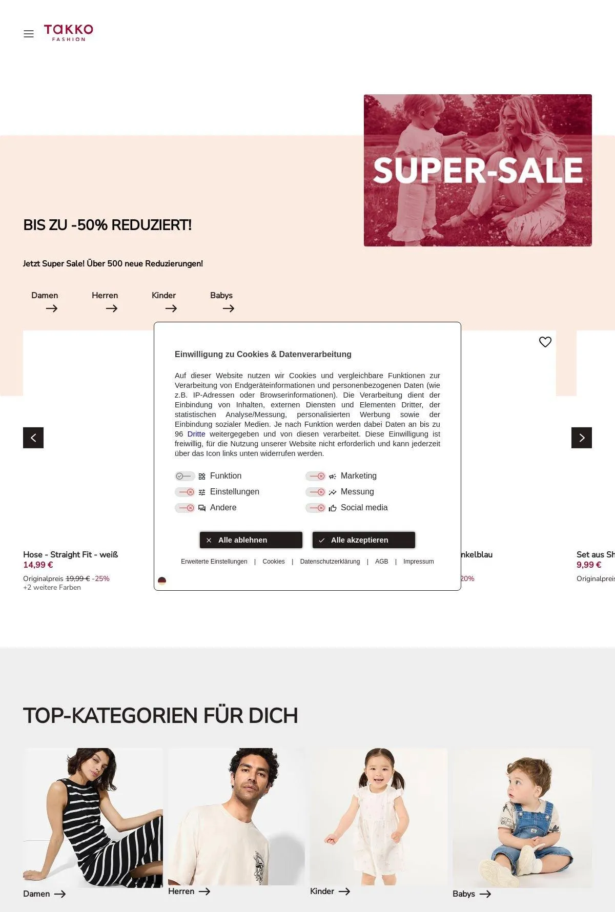 Takko Fashion Aktueller Prospekt von 21. Juli bis 27. Juli 2025 - Prospekt seite 1