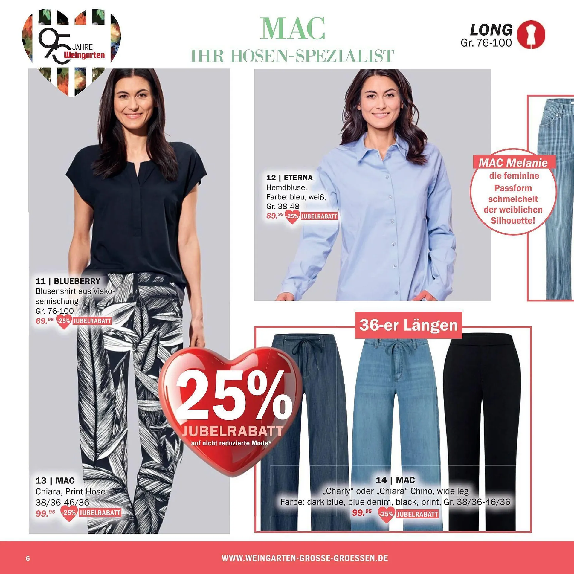 Modehaus Weingarten Prospekt von 2. April bis 1. Juni 2025 - Prospekt seite 6