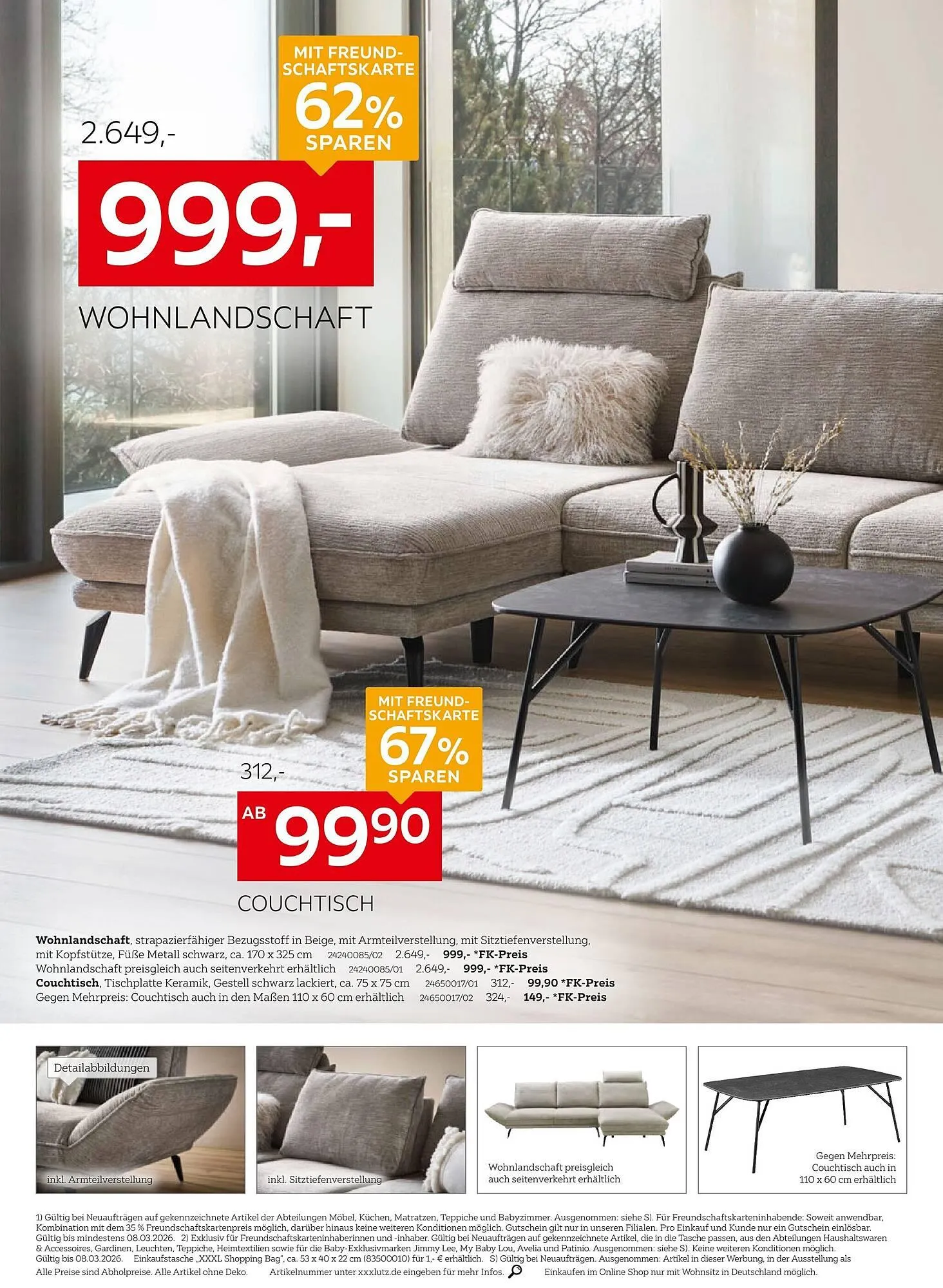 XXXLutz Prospekt von 23. Februar bis 1. März 2026 - Prospekt seite 8