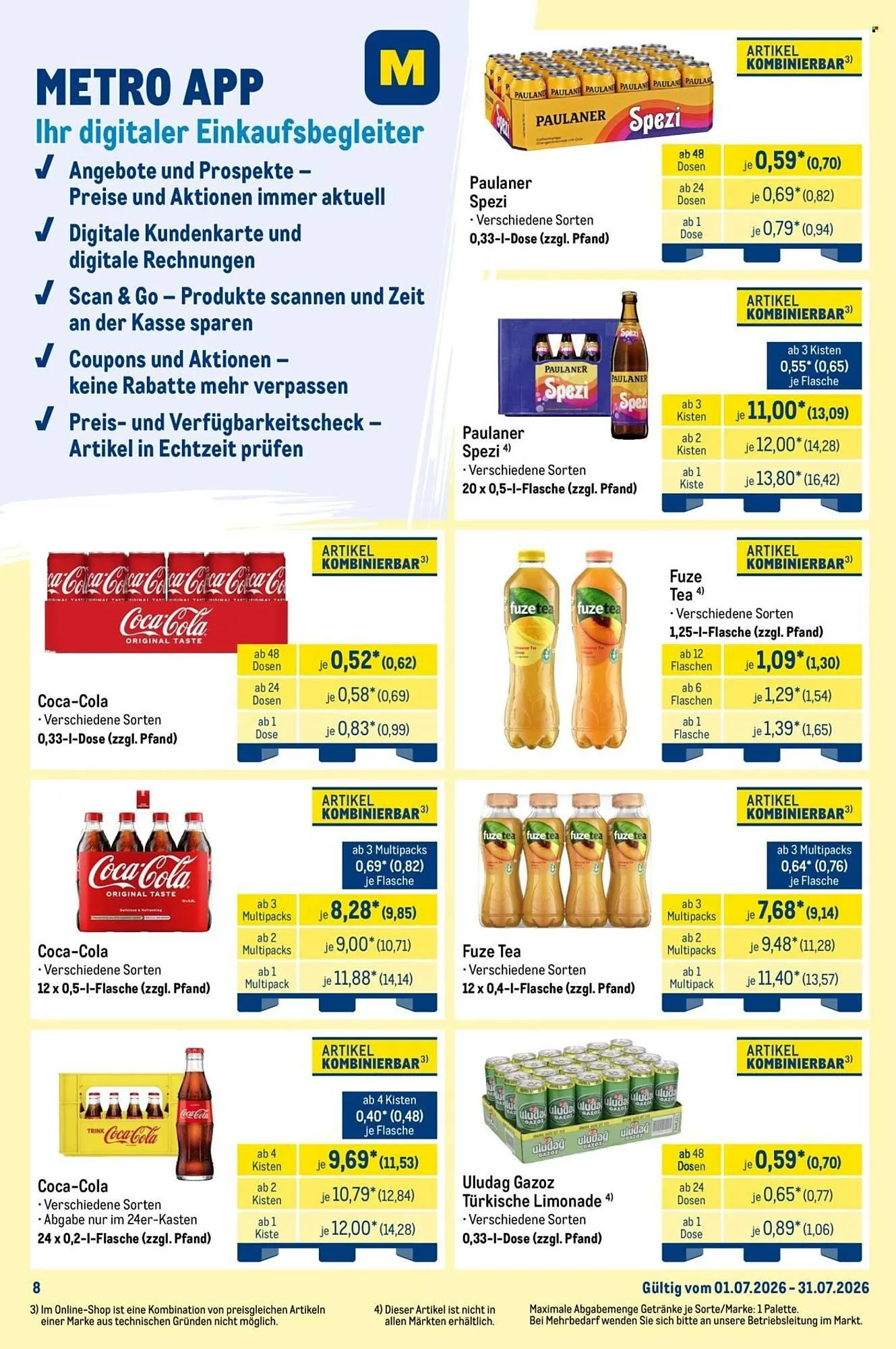 METRO Prospekt von 1. Juli bis 31. Juli 2026 - Prospekt seite 8