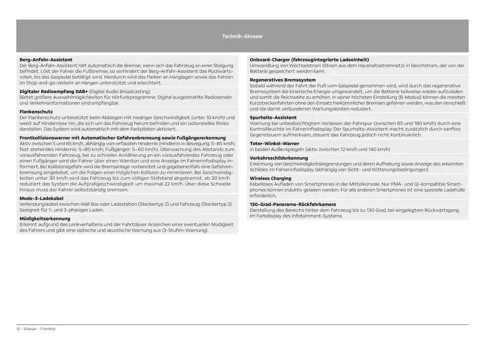 Opel Neuer Frontera von 26. November bis 26. November 2025 - Prospekt seite 12