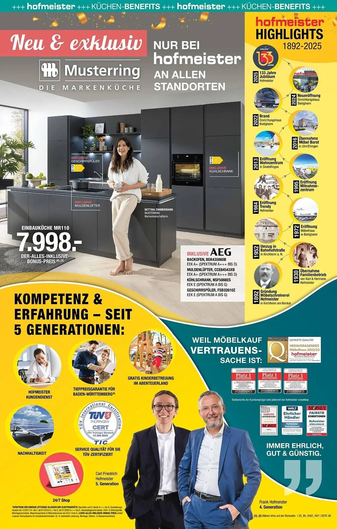 Hofmeister Prospekt von 30. Juli bis 19. August 2025 - Prospekt seite 8