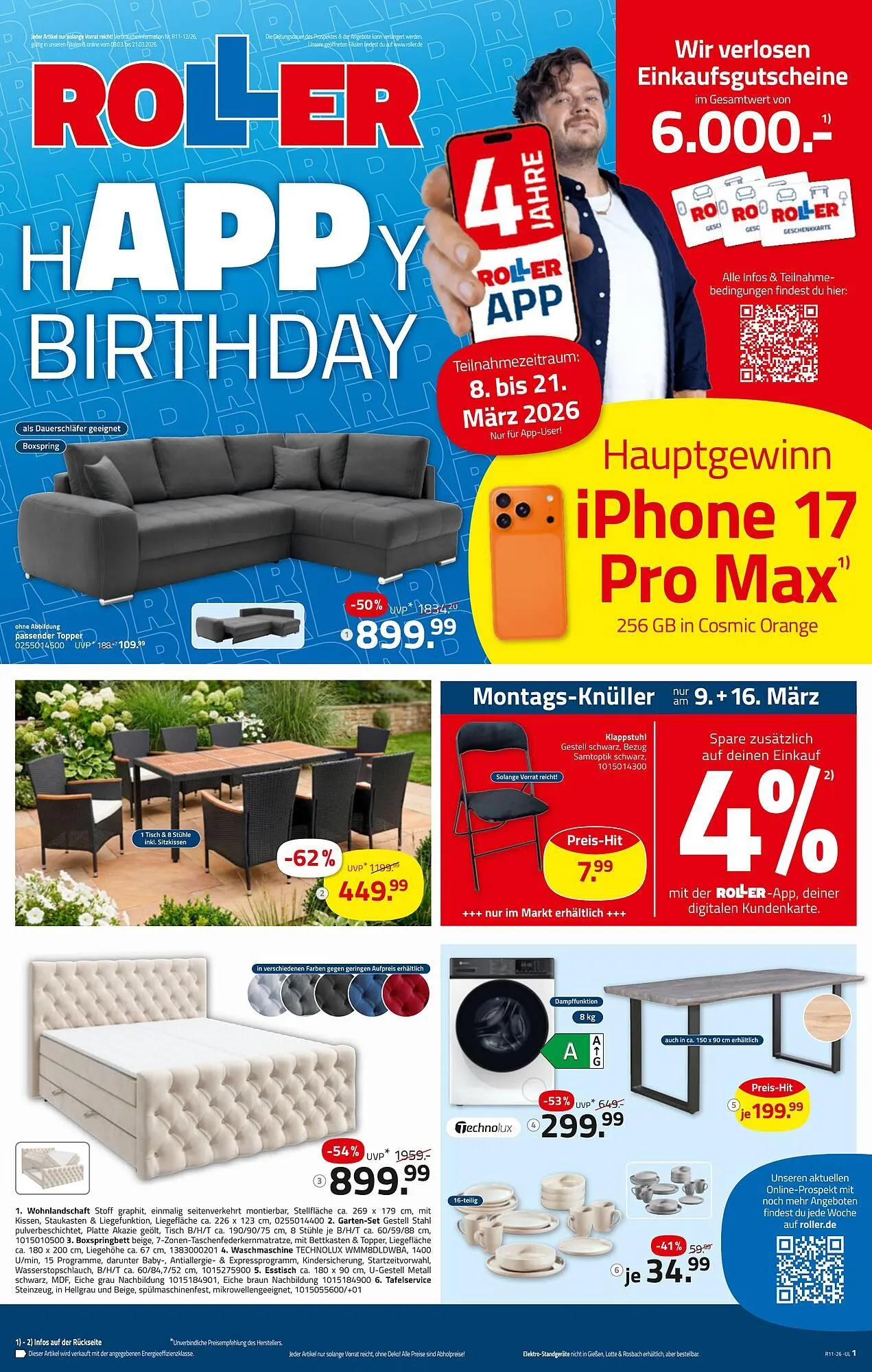 ROLLER Prospekt von 8. März bis 21. März 2026 - Prospekt seite 1
