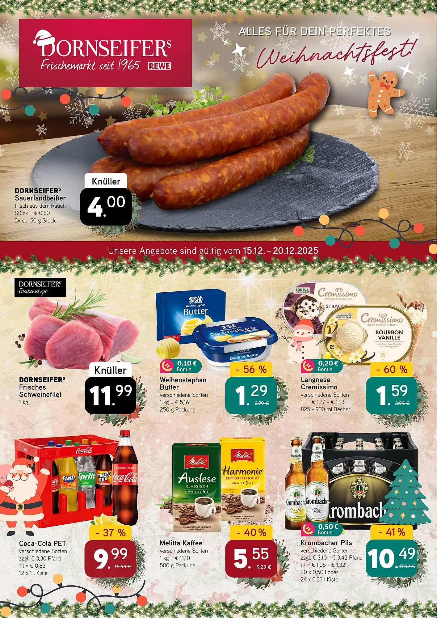 Dornseifer Prospekt von 15. Dezember bis 20. Dezember 2025 - Prospekt seite 1