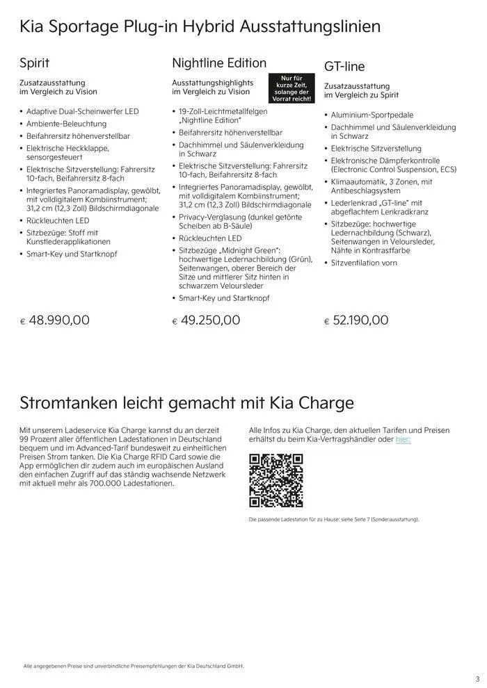 KIA Sportage Plug-in Hybrid von 3. September bis 3. September 2025 - Prospekt seite 3