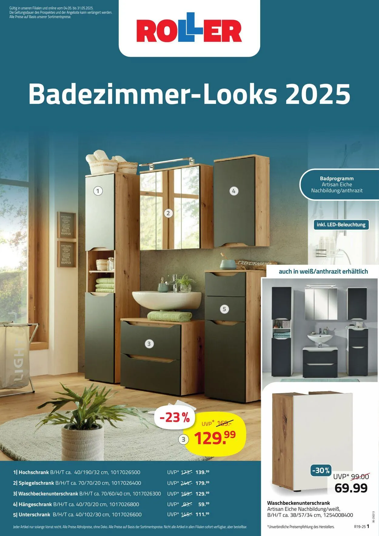 Roller Aktueller Prospekt von 11. Mai bis 25. Mai 2025 - Prospekt seite 1