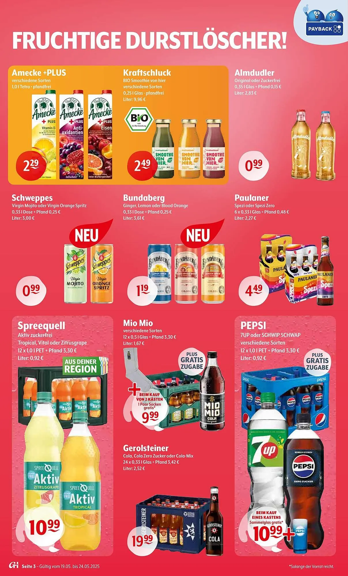 Getränke Hoffmann Prospekt von 19. Mai bis 24. Mai 2025 - Prospekt seite 3