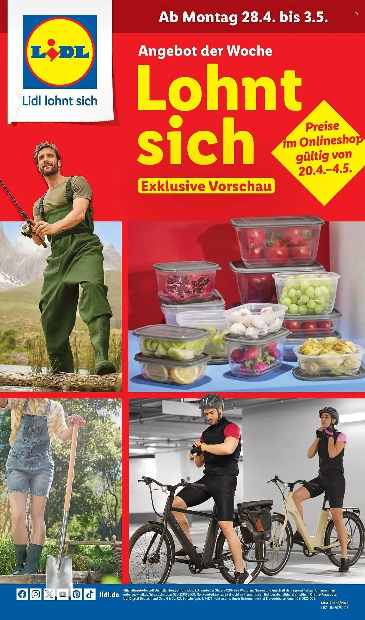 Lidl Prospekt von 28. April bis 3. Mai 2025 - Prospekt seite 1