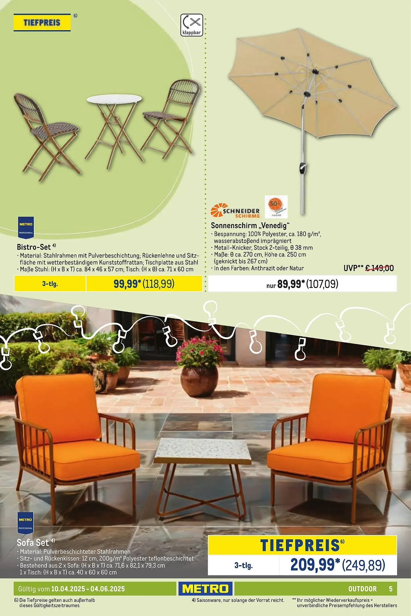METRO Prospekt von 10. April bis 6. Juni 2025 - Prospekt seite 5