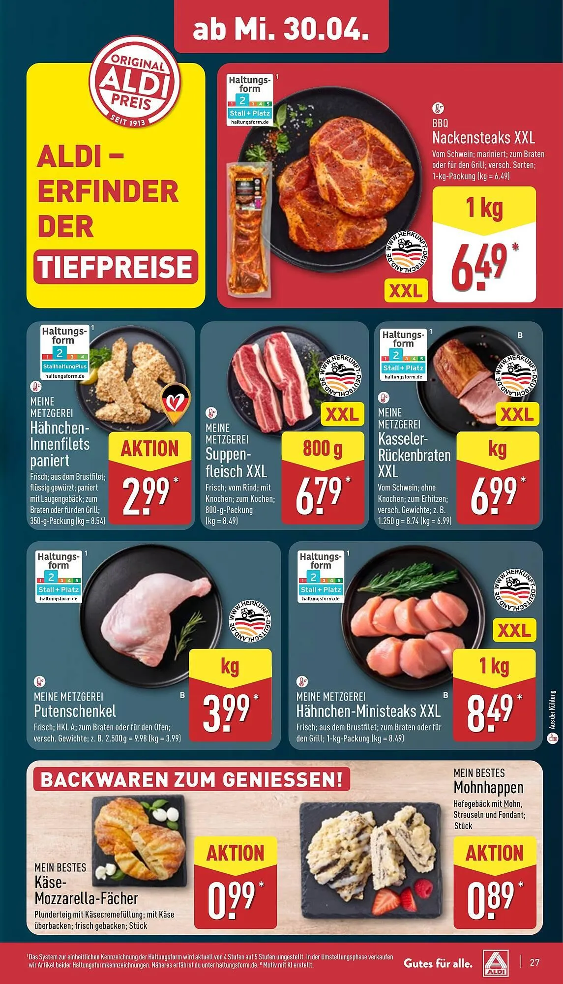 Aldi Nord Prospekt von 28. April bis 3. Mai 2025 - Prospekt seite 27