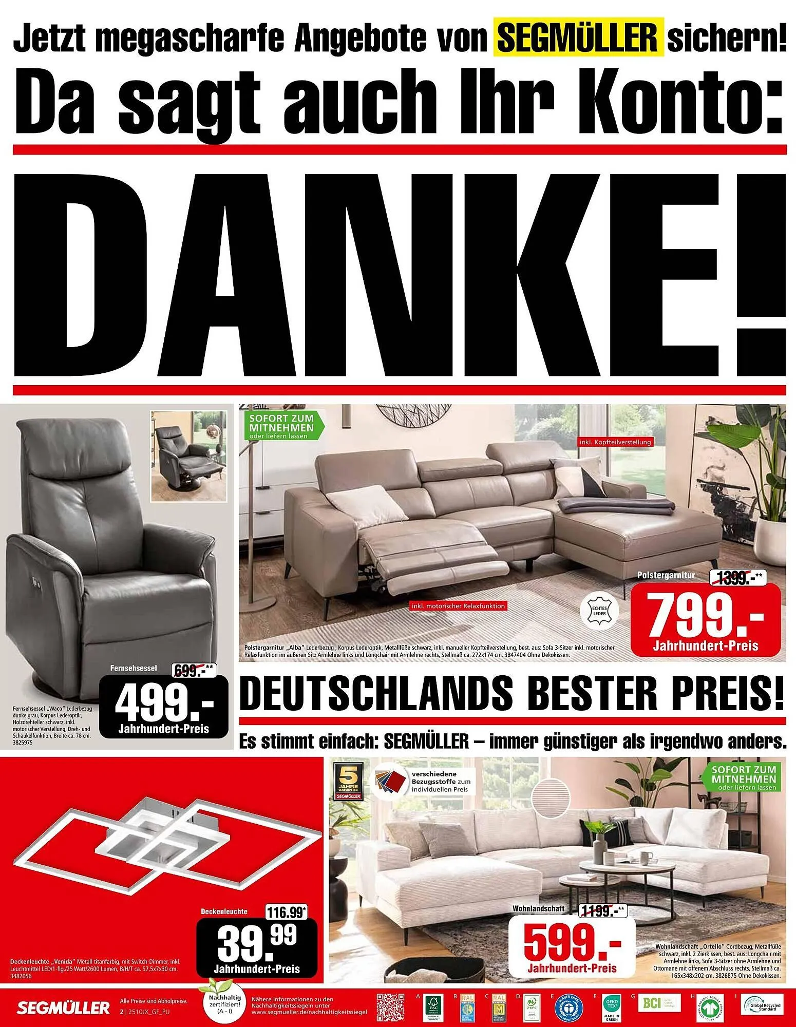 Segmüller Prospekt von 4. Oktober bis 18. Oktober 2025 - Prospekt seite 2