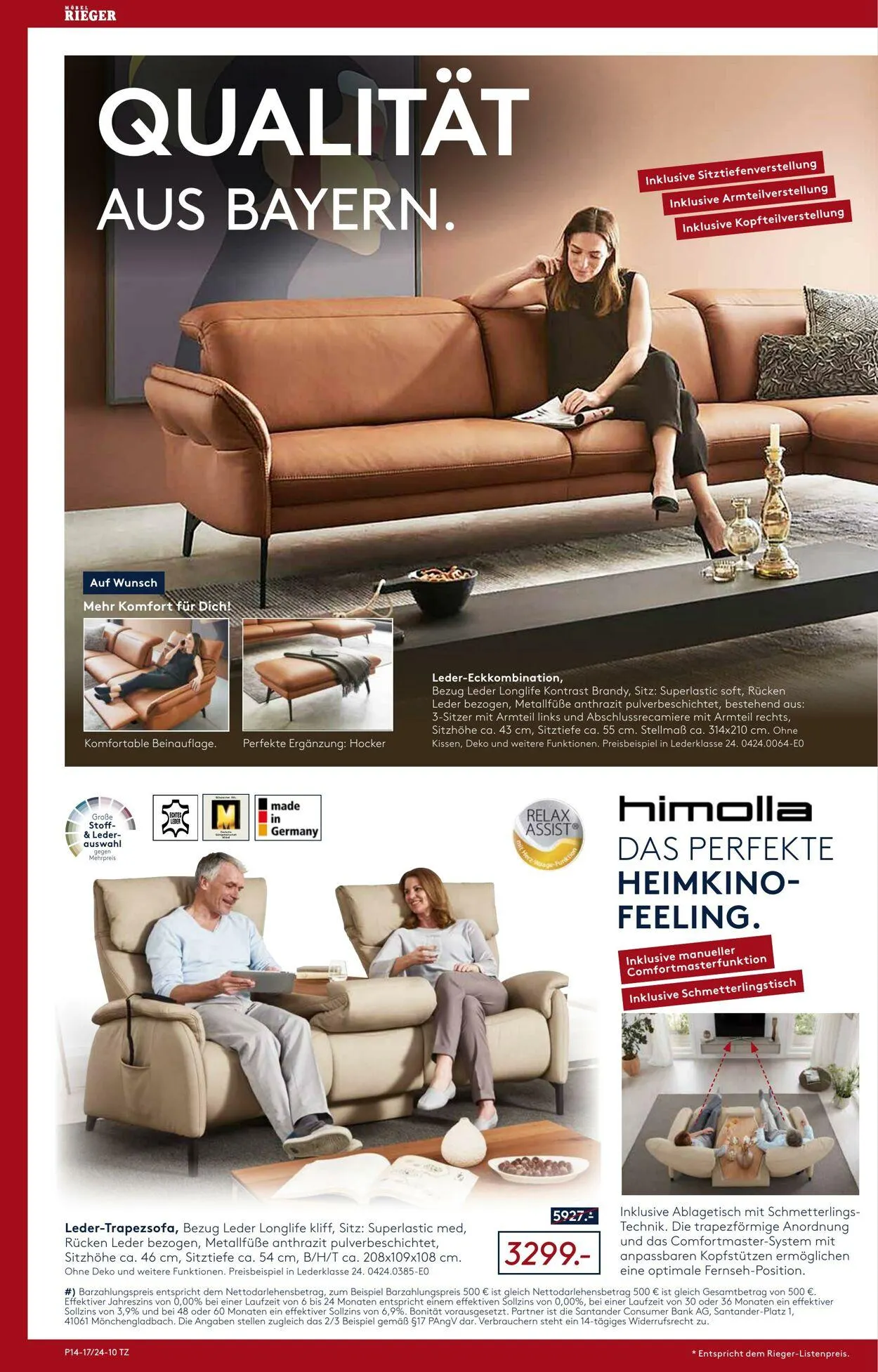 Möbel Rieger Aktueller Prospekt von 19. November bis 3. Dezember 2025 - Prospekt seite 10