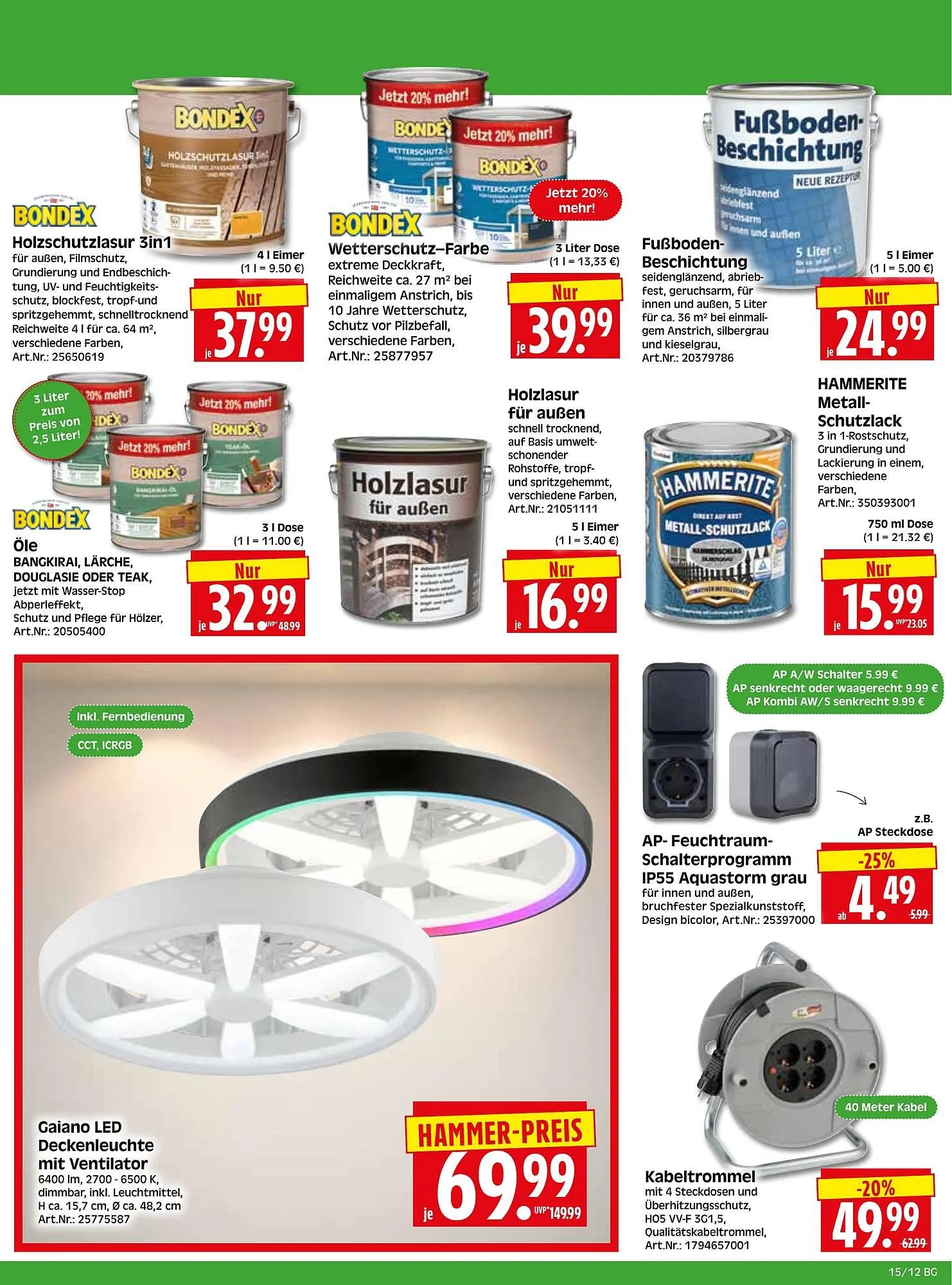 Herkules Baumarkt Prospekt von 7. April bis 11. April 2026 - Prospekt seite 12