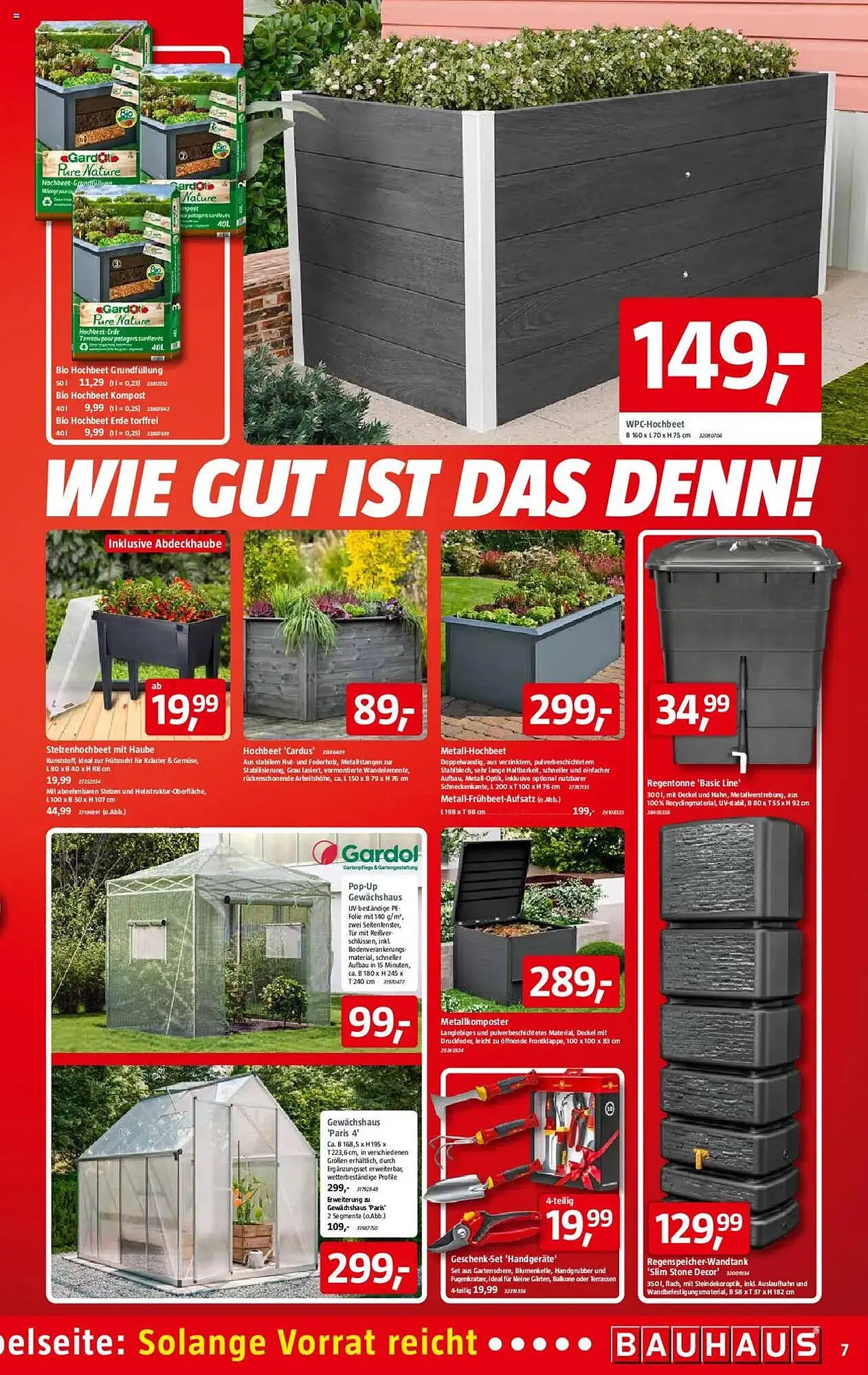 Bauhaus Prospekt von 1. März bis 29. März 2025 - Prospekt seite 7