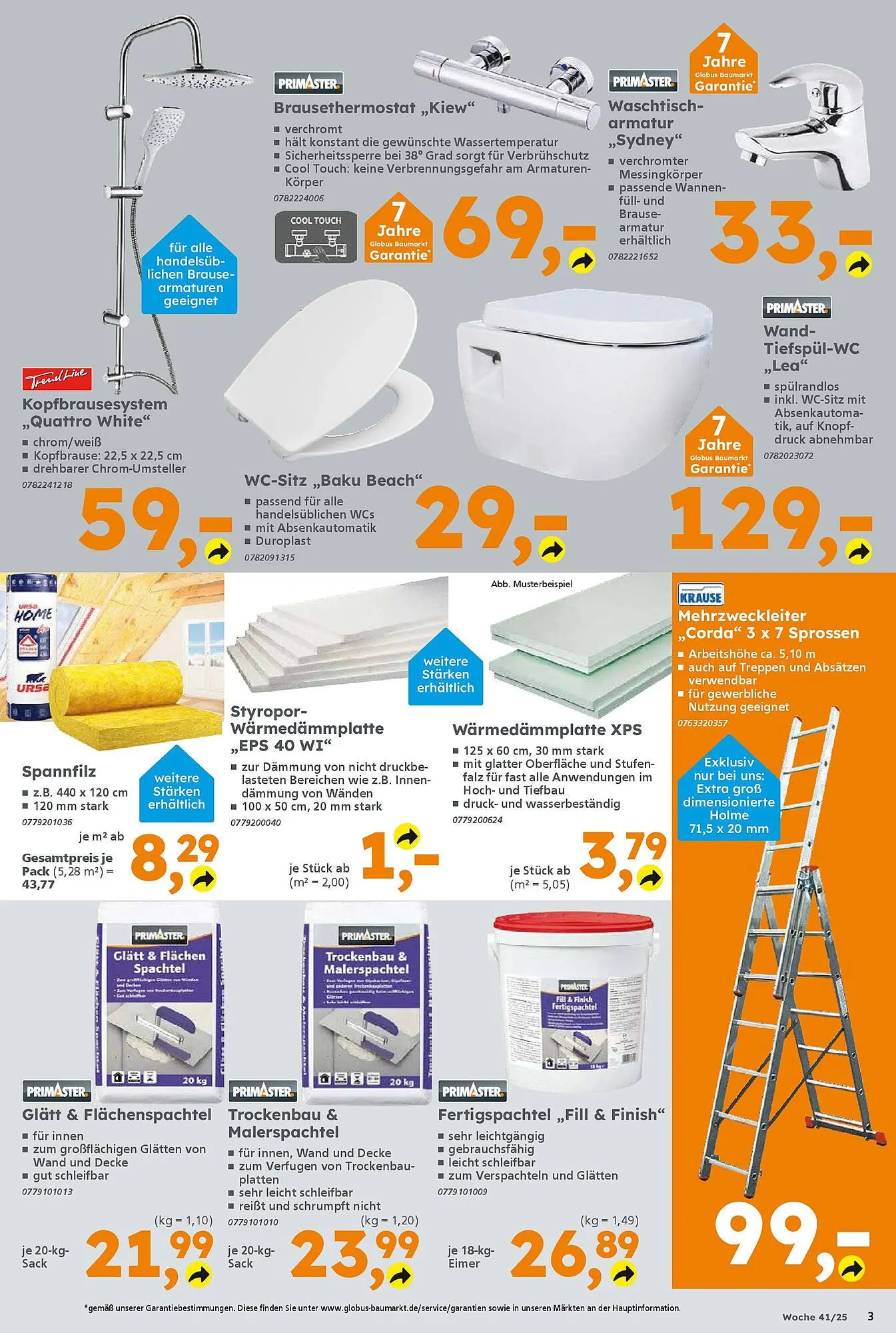 Globus Baumarkt Prospekt von 5. Oktober bis 11. Oktober 2025 - Prospekt seite 3