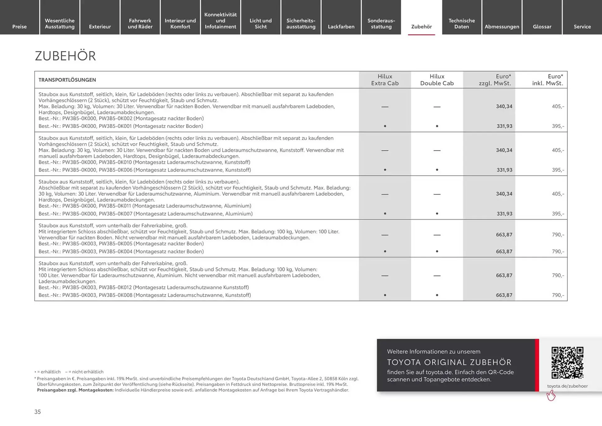 Toyota Prospekt von 30. Oktober bis 30. Oktober 2025 - Prospekt seite 35