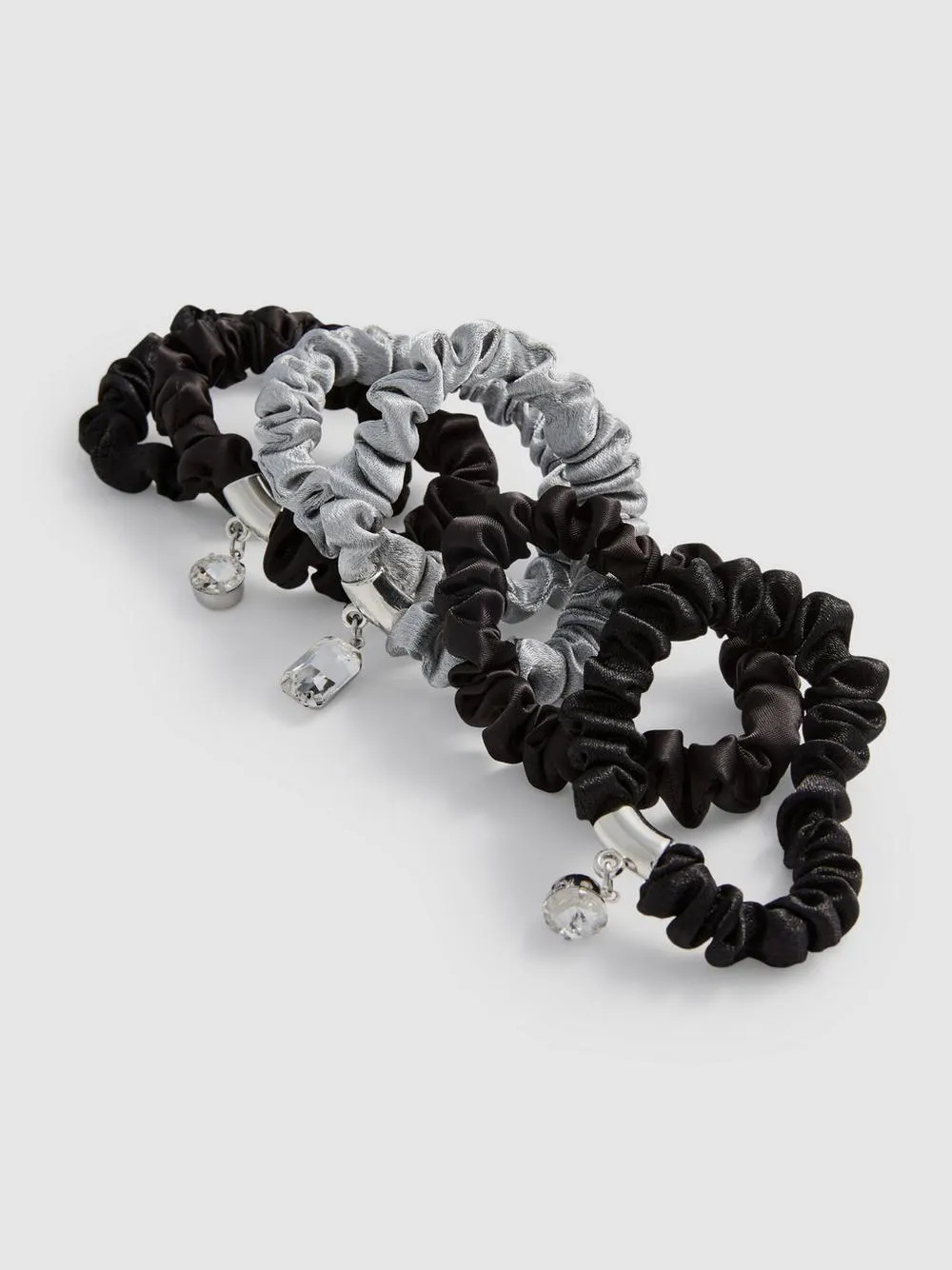 Haargummis mit Anhängern, 6er-Pack