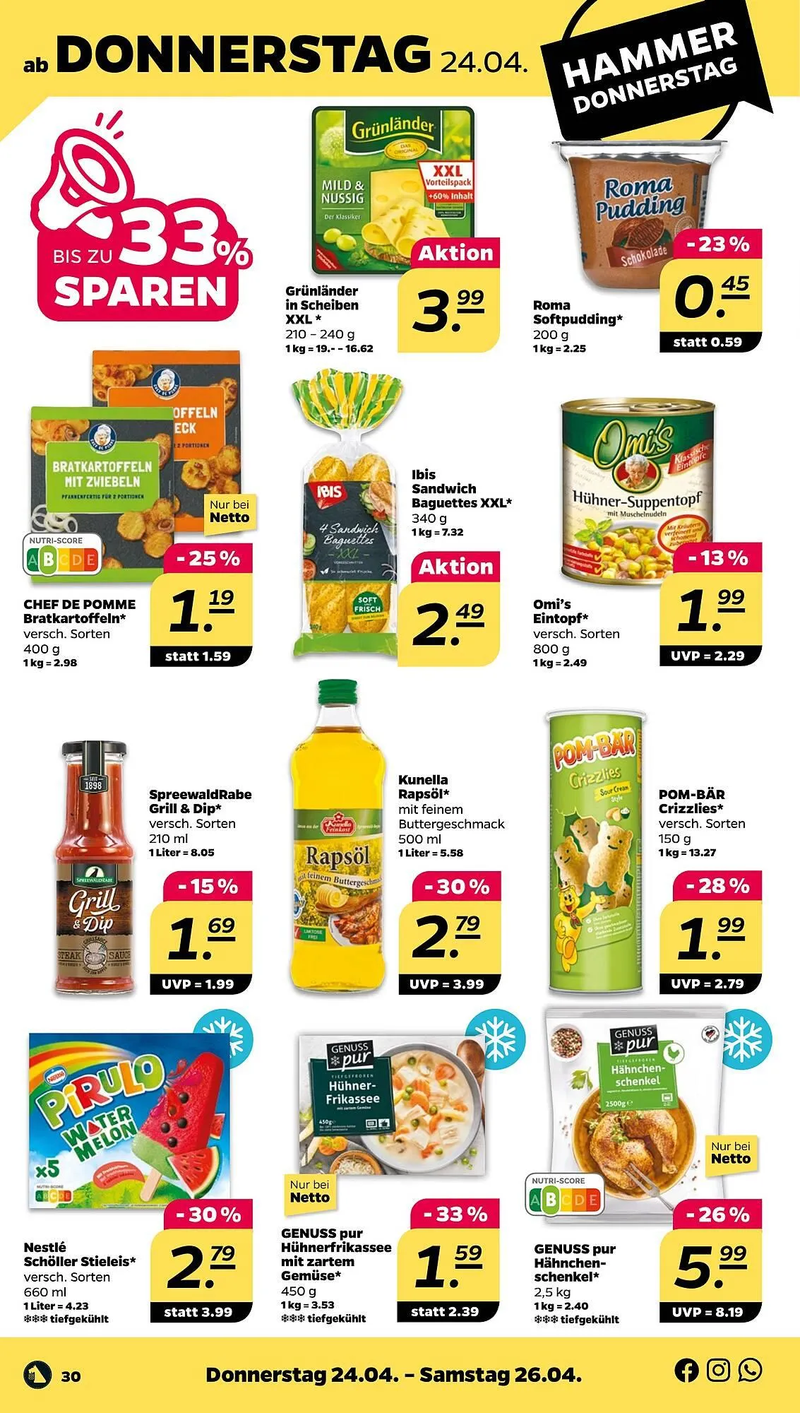 NETTO Prospekt von 21. April bis 26. April 2025 - Prospekt seite 30