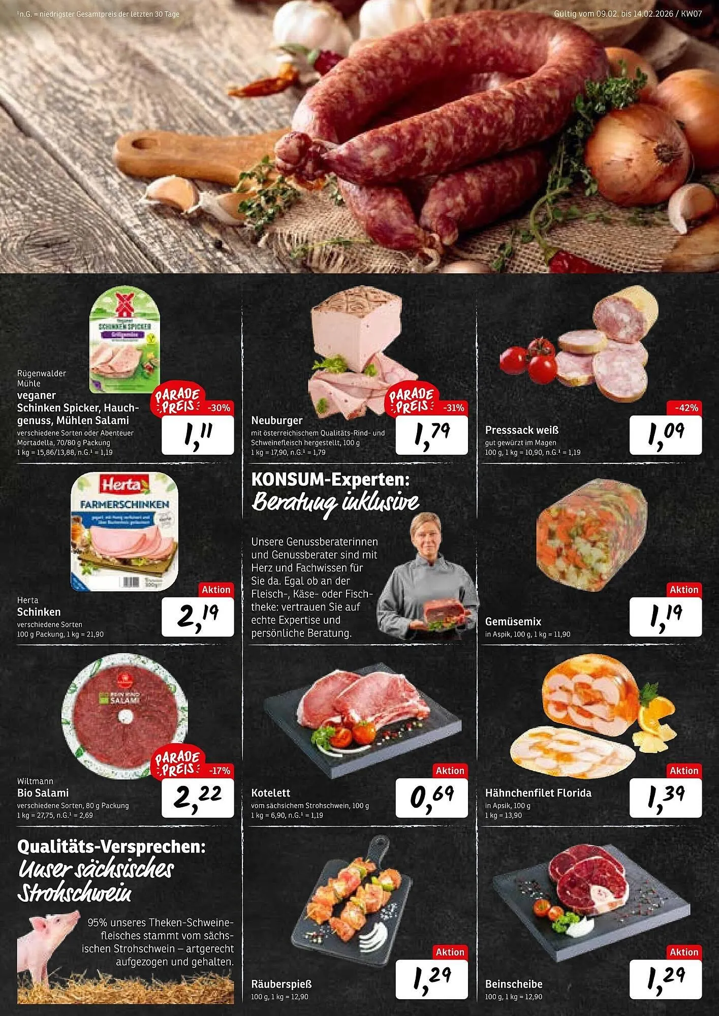 KONSUM Prospekt von 9. Februar bis 14. Februar 2026 - Prospekt seite 7
