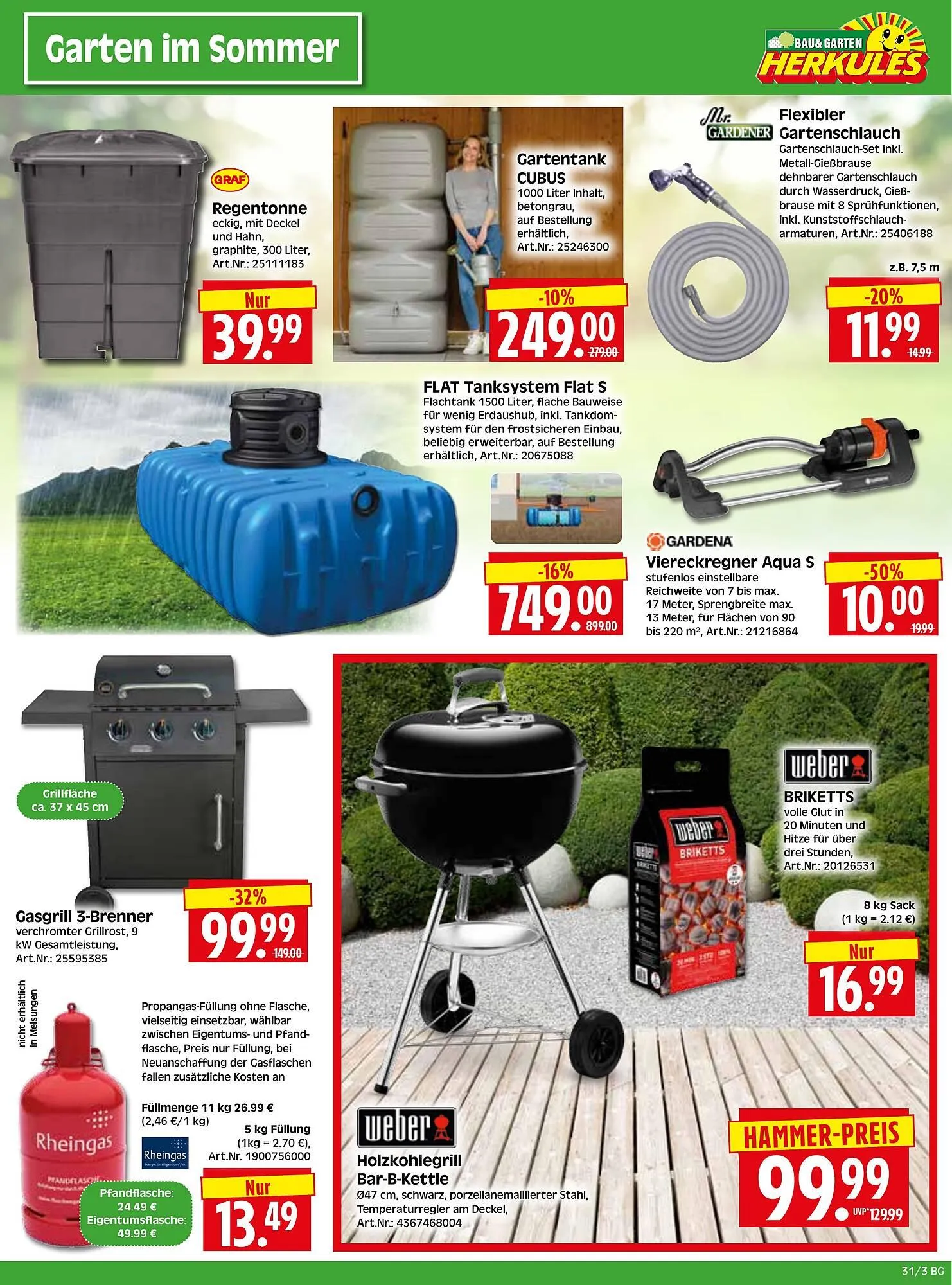 Herkules Baumarkt Prospekt von 28. Juli bis 2. August 2025 - Prospekt seite 3