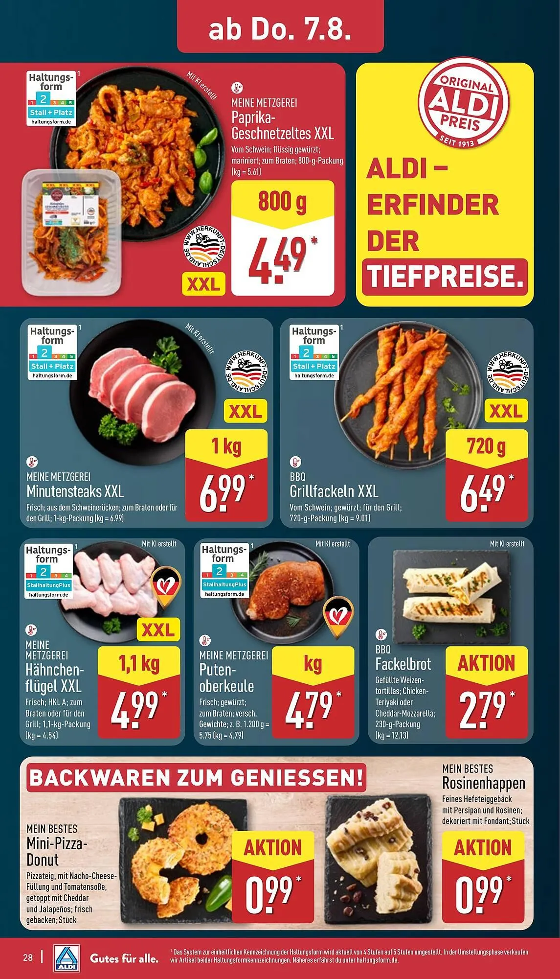 Aldi Nord Prospekt von 4. August bis 9. August 2025 - Prospekt seite 28