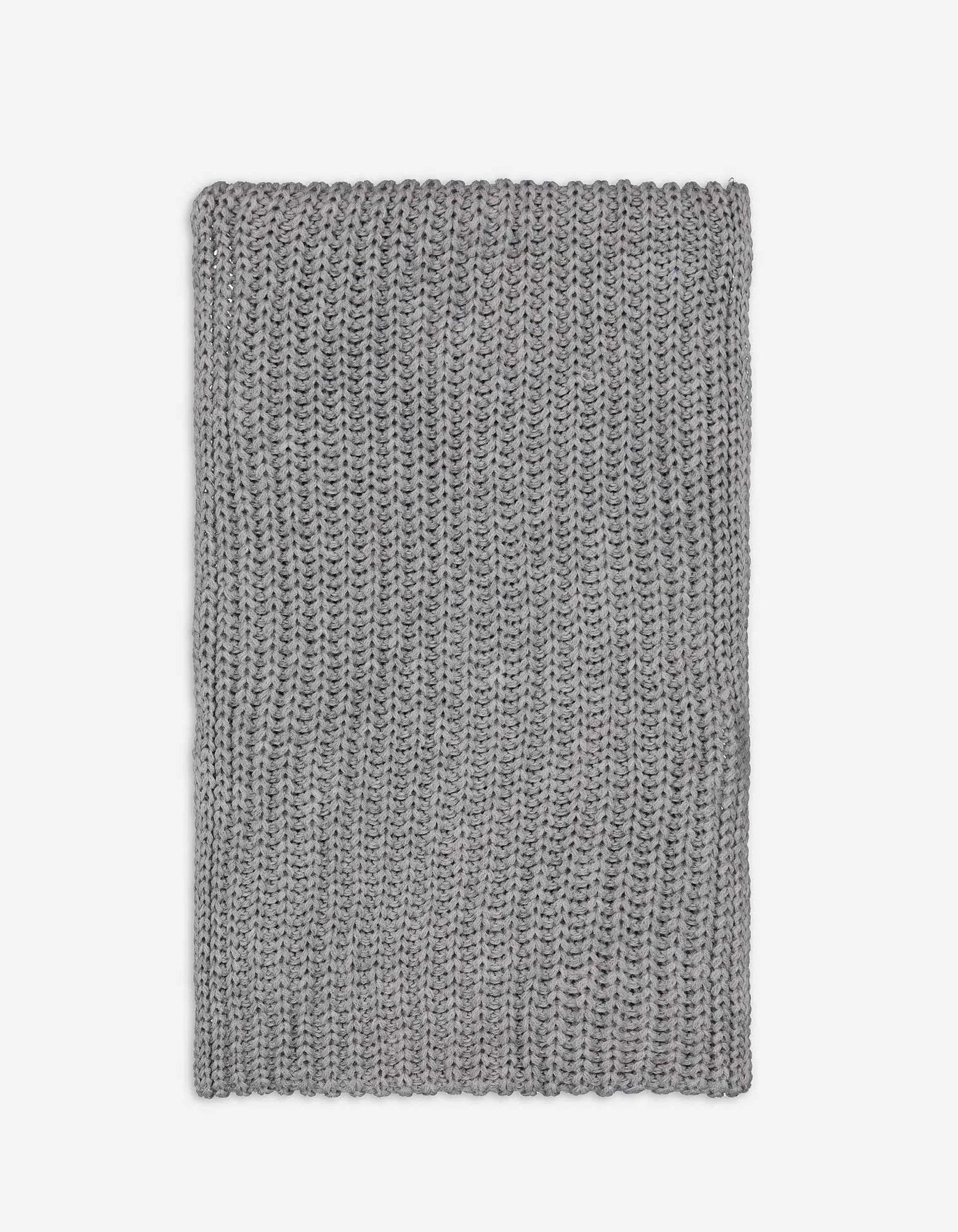 Schal - Grobstrick - grau