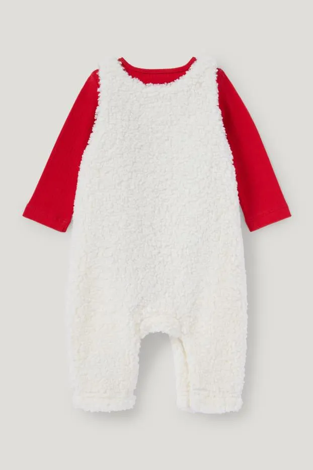 Rendier - babyoutfit voor kerst - 2-delig