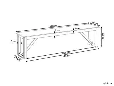 Gartenbank NOTTERI 2-tlg