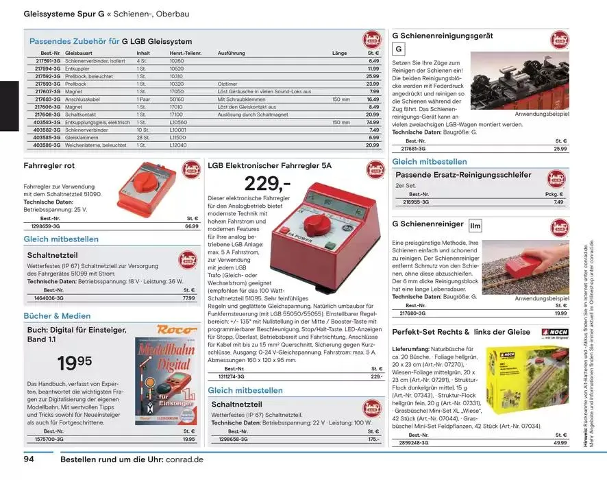 Modellbahn Katalog von 29. Oktober bis 31. Dezember 2025 - Prospekt seite 96