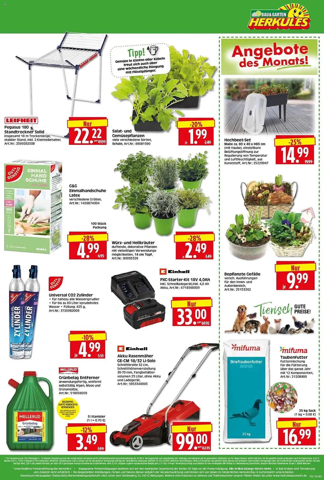 Herkules Baumarkt Prospekt von 2. März bis 7. März 2026 - Prospekt seite 16