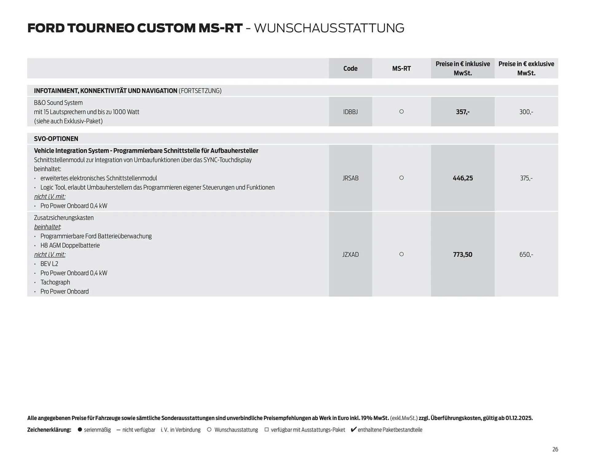 Ford Prospekt von 10. Dezember bis 31. Dezember 2025 - Prospekt seite 26