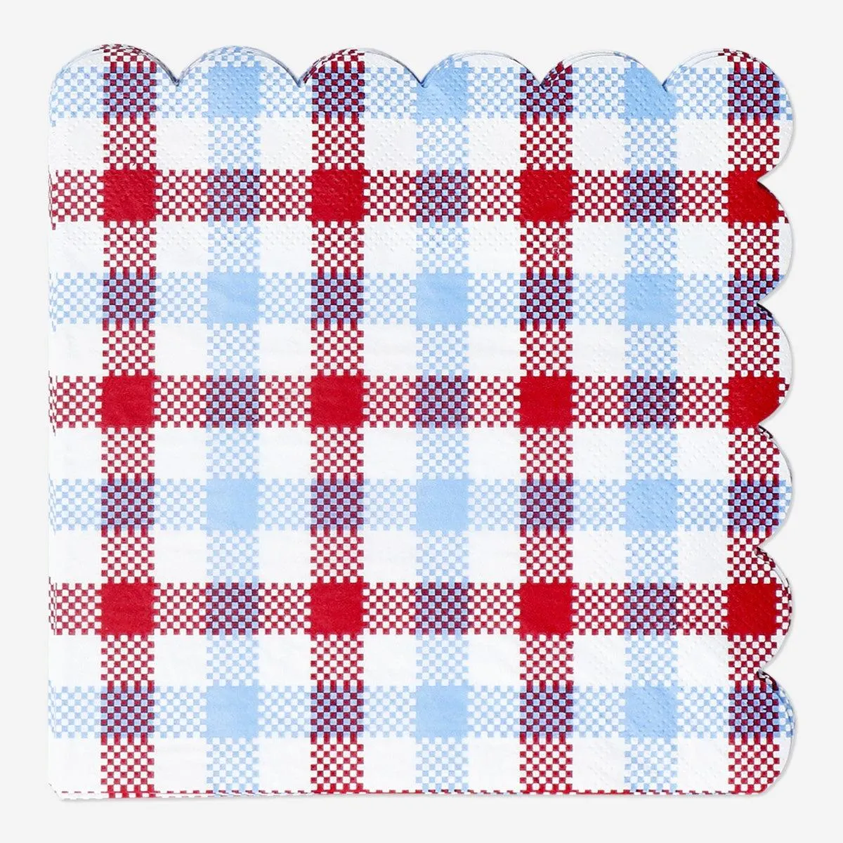 Checkered napkins - 16 pcs