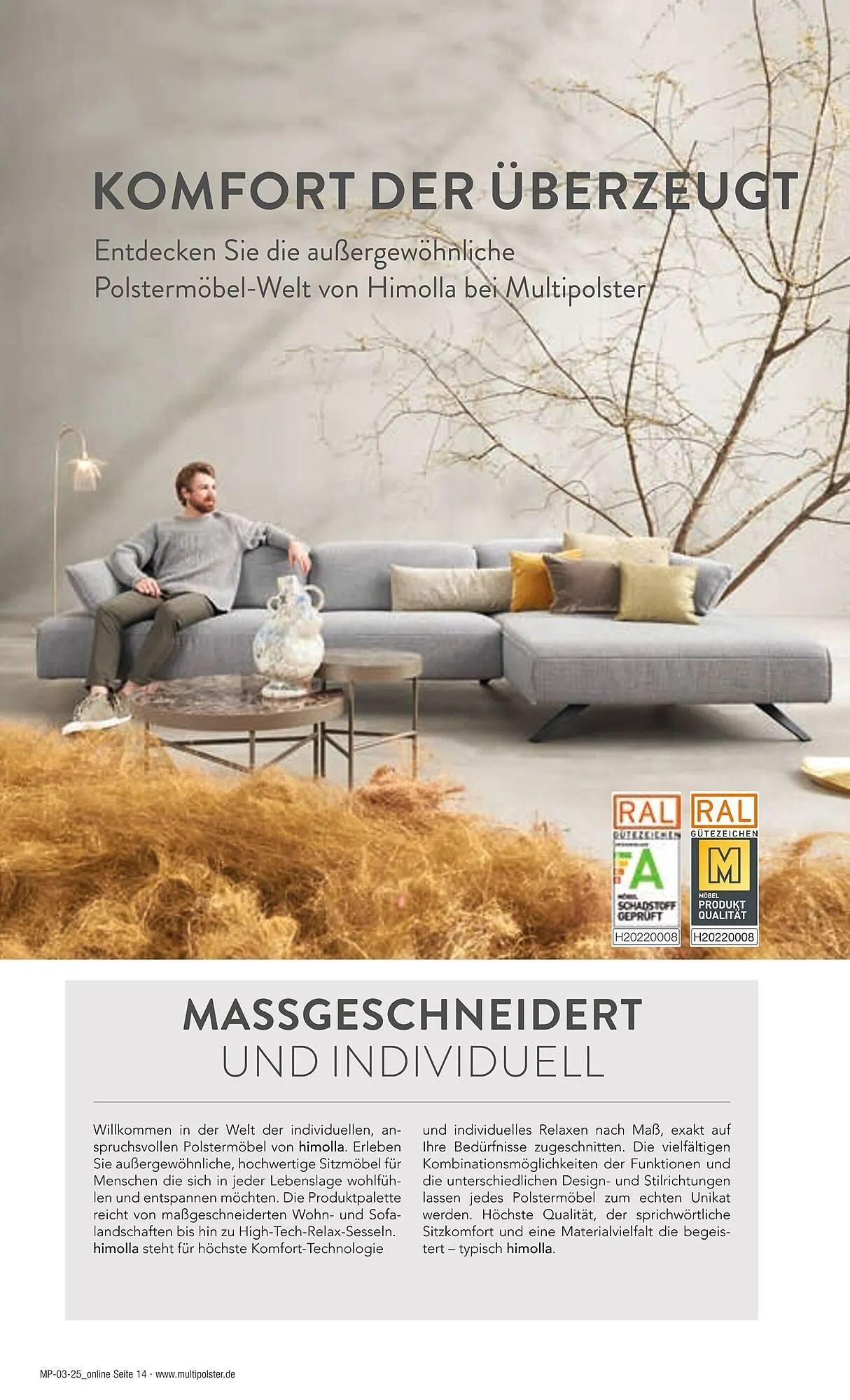 Multipolster Prospekt von 15. Januar bis 31. Januar 2025 - Prospekt seite 14