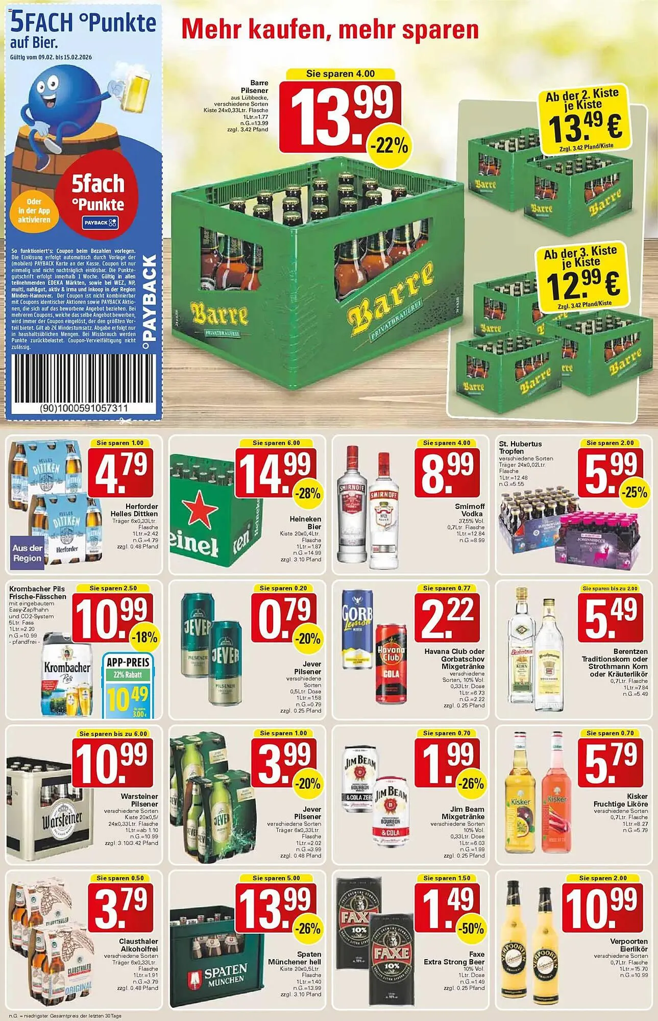 WEZ Prospekt von 9. Februar bis 14. Februar 2026 - Prospekt seite 14