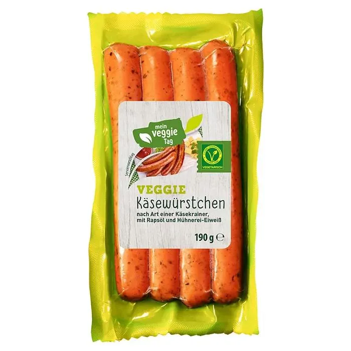 MY VAY Veggie Grillwürste 190 g, Käsekrainer