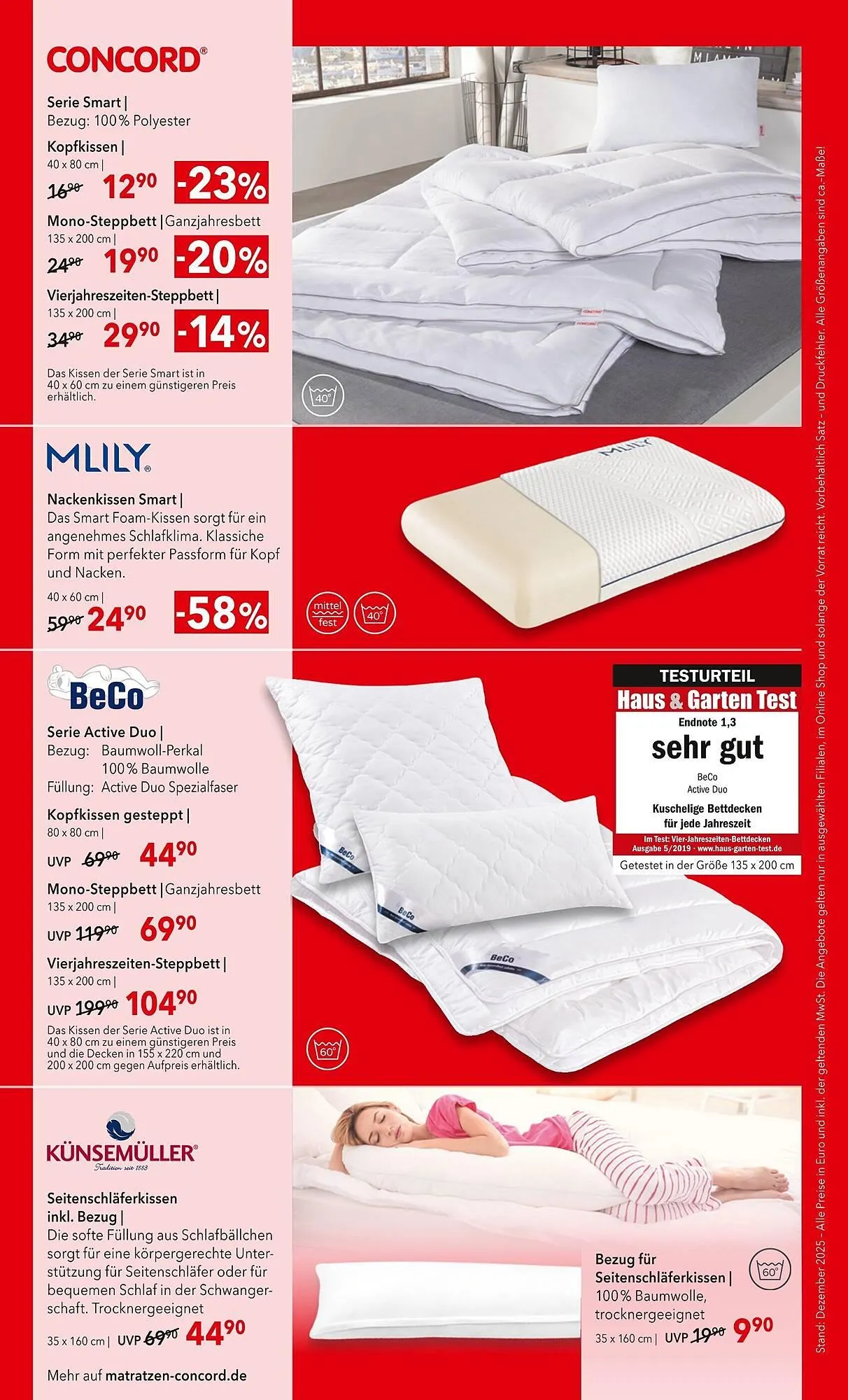Matratzen Concord Prospekt von 27. Dezember bis 27. Januar 2026 - Prospekt seite 8