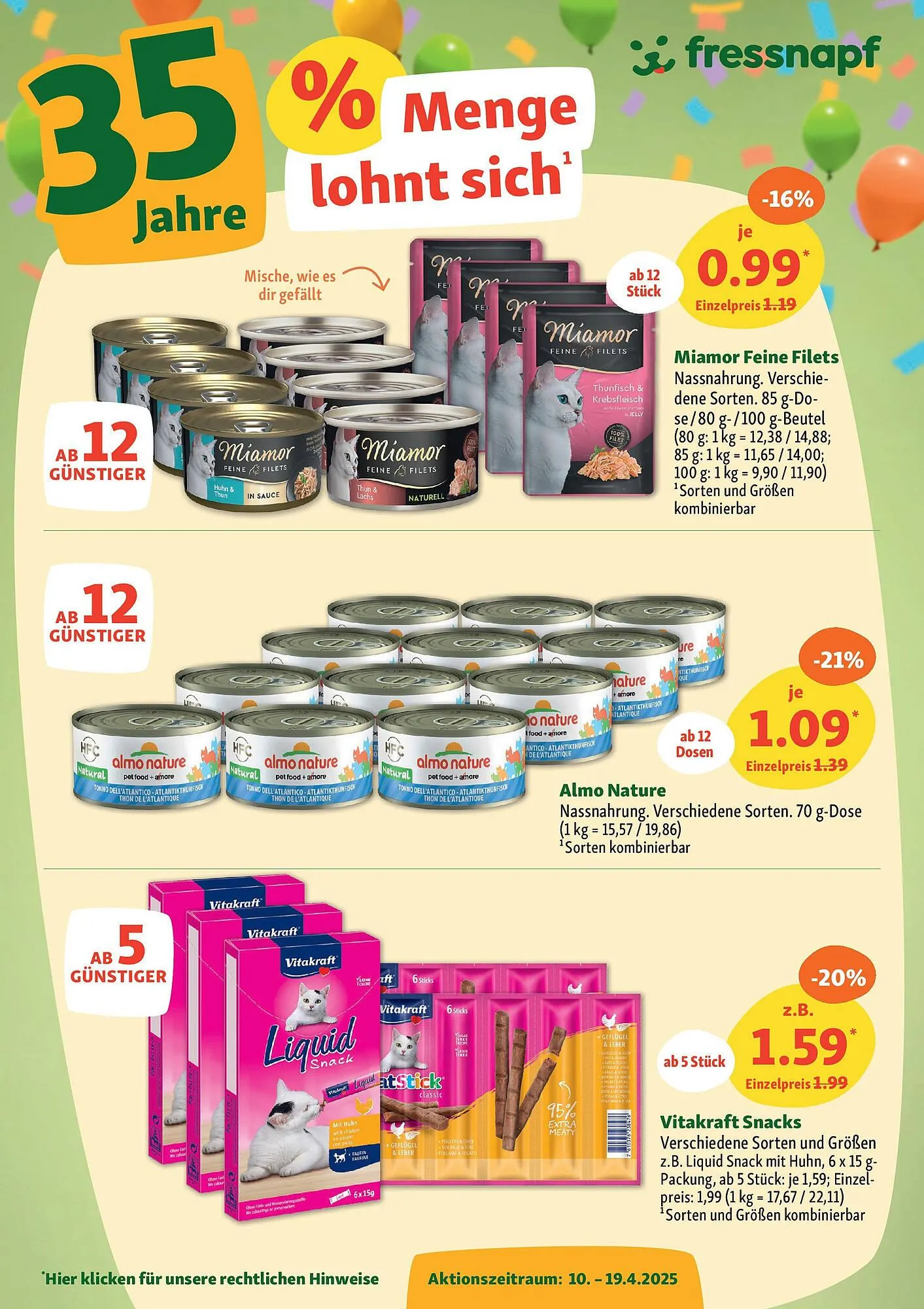 Fressnapf Prospekt von 9. April bis 21. April 2025 - Prospekt seite 9