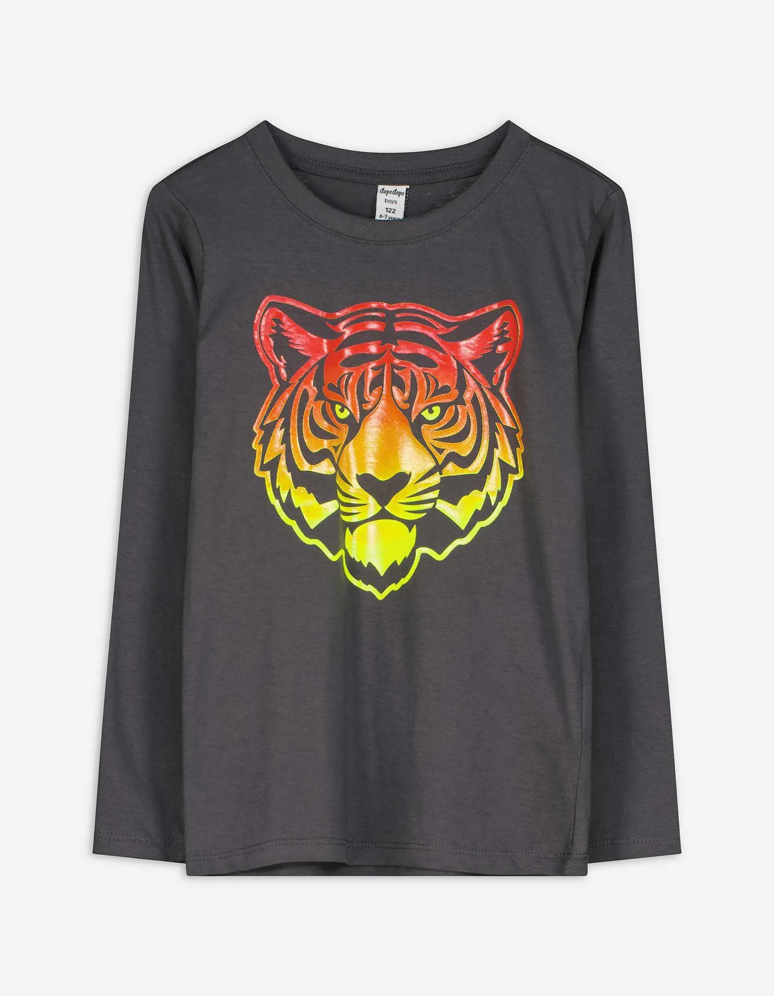 Langarmshirt - dunkelgrau