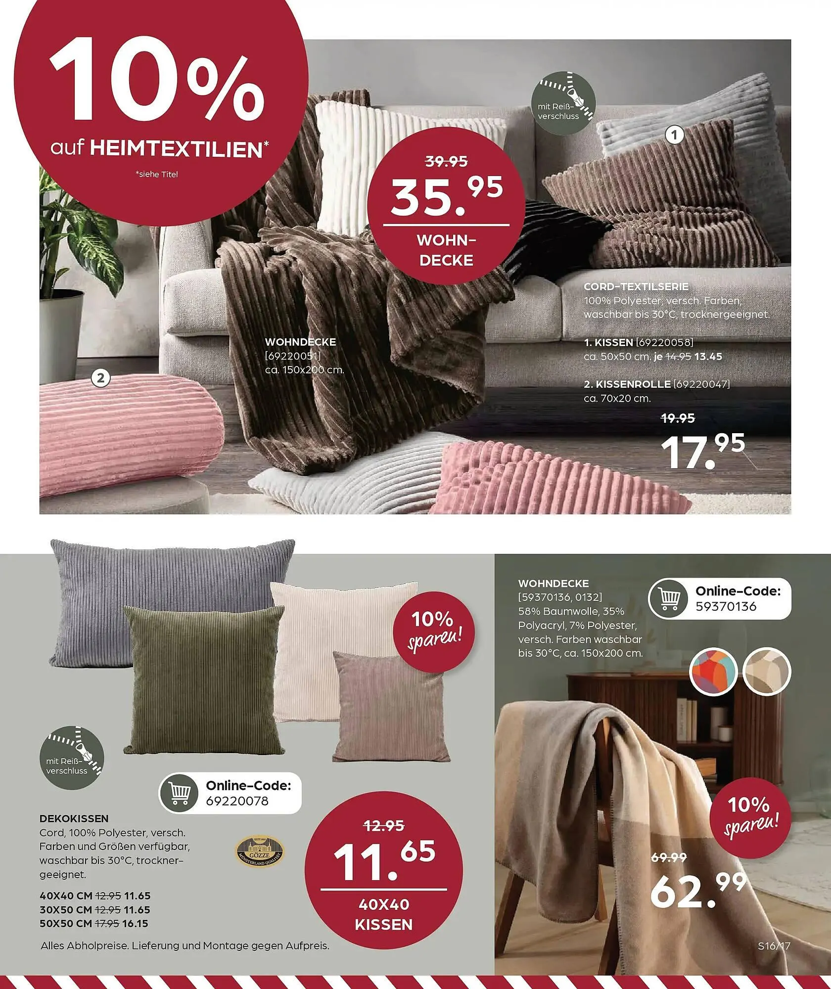 Möbel Buss Prospekt von 1. Januar bis 12. Januar 2026 - Prospekt seite 17