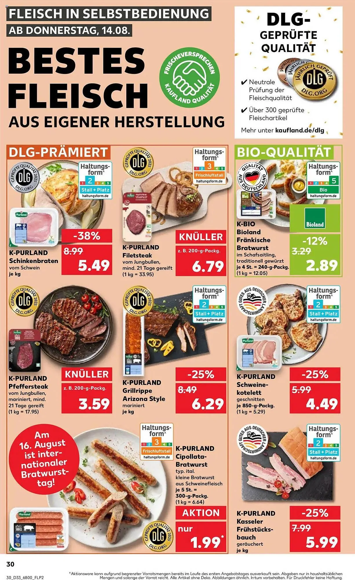 Kaufland Prospekt von 14. August bis 20. August 2025 - Prospekt seite 30