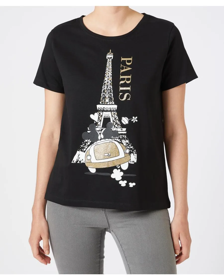 Mickey und Minnie Mouse T-Shirt Disney, Glitzerdetails