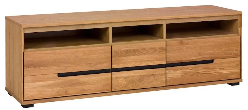 TV-Kommode LOLA 163 x 53 cm Eiche teilmassiv