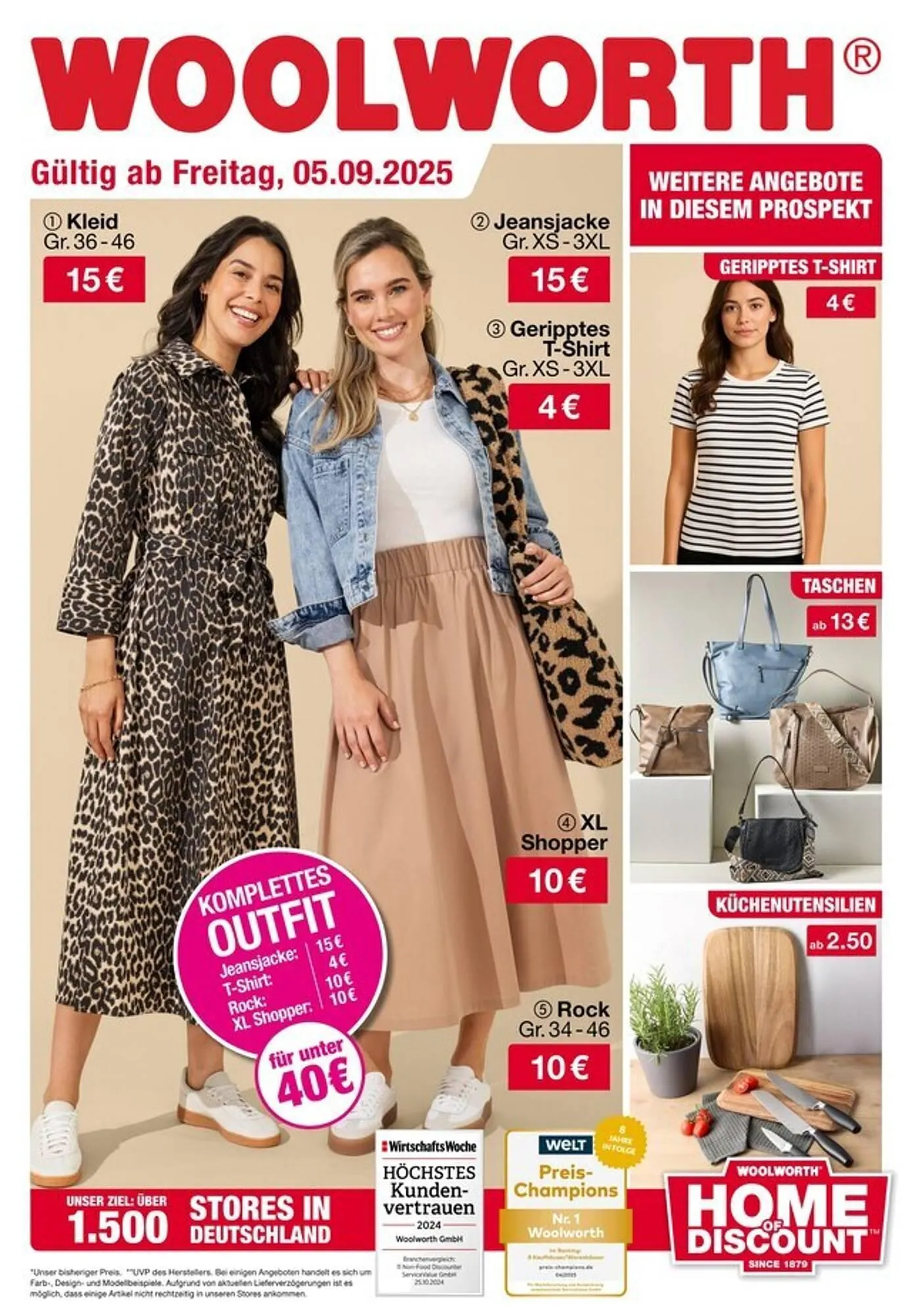 Woolworth Prospekt von 5. September bis 15. September 2025 - Prospekt seite 1