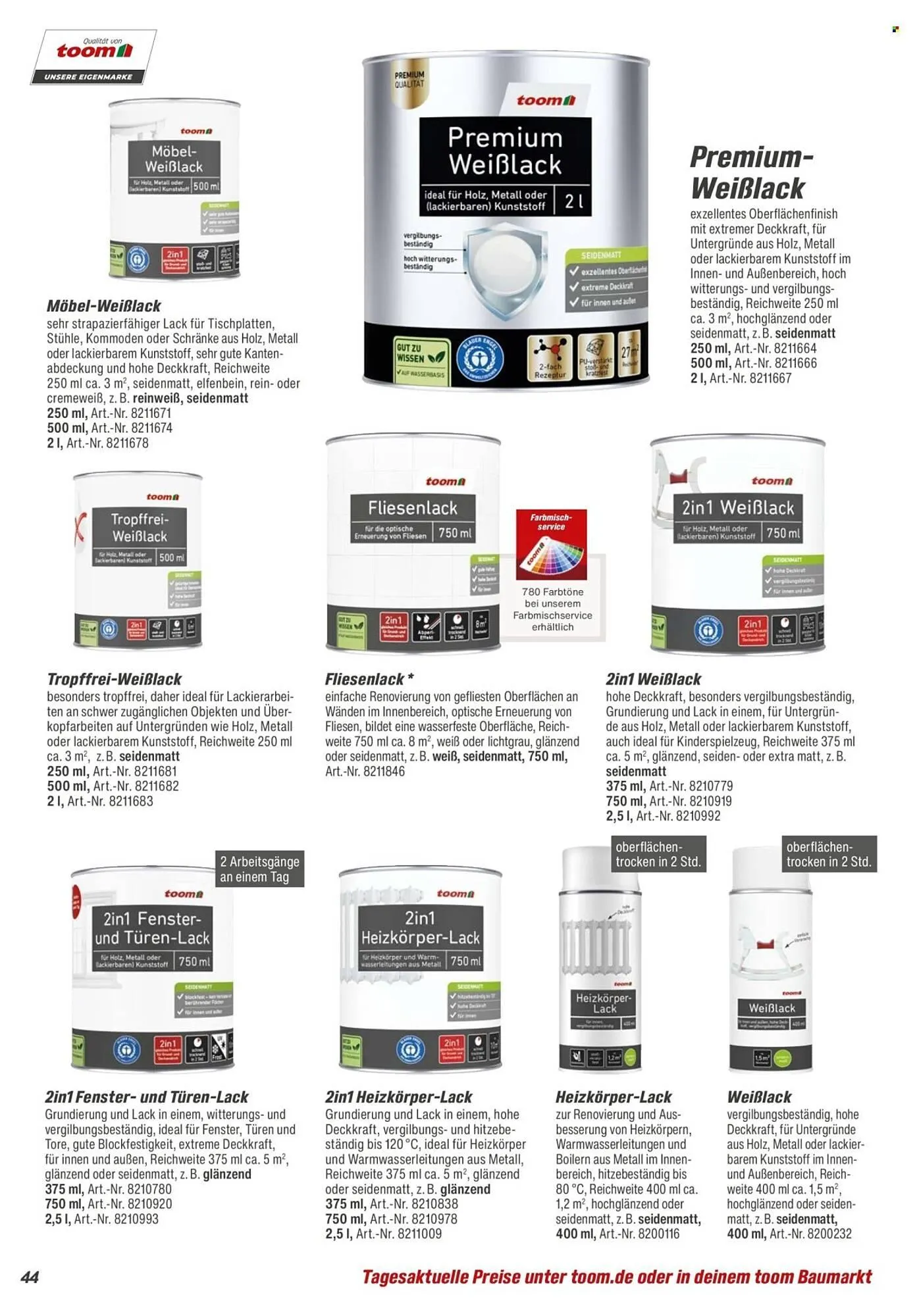 Toom Baumarkt Prospekt von 14. Februar bis 30. April 2026 - Prospekt seite 44