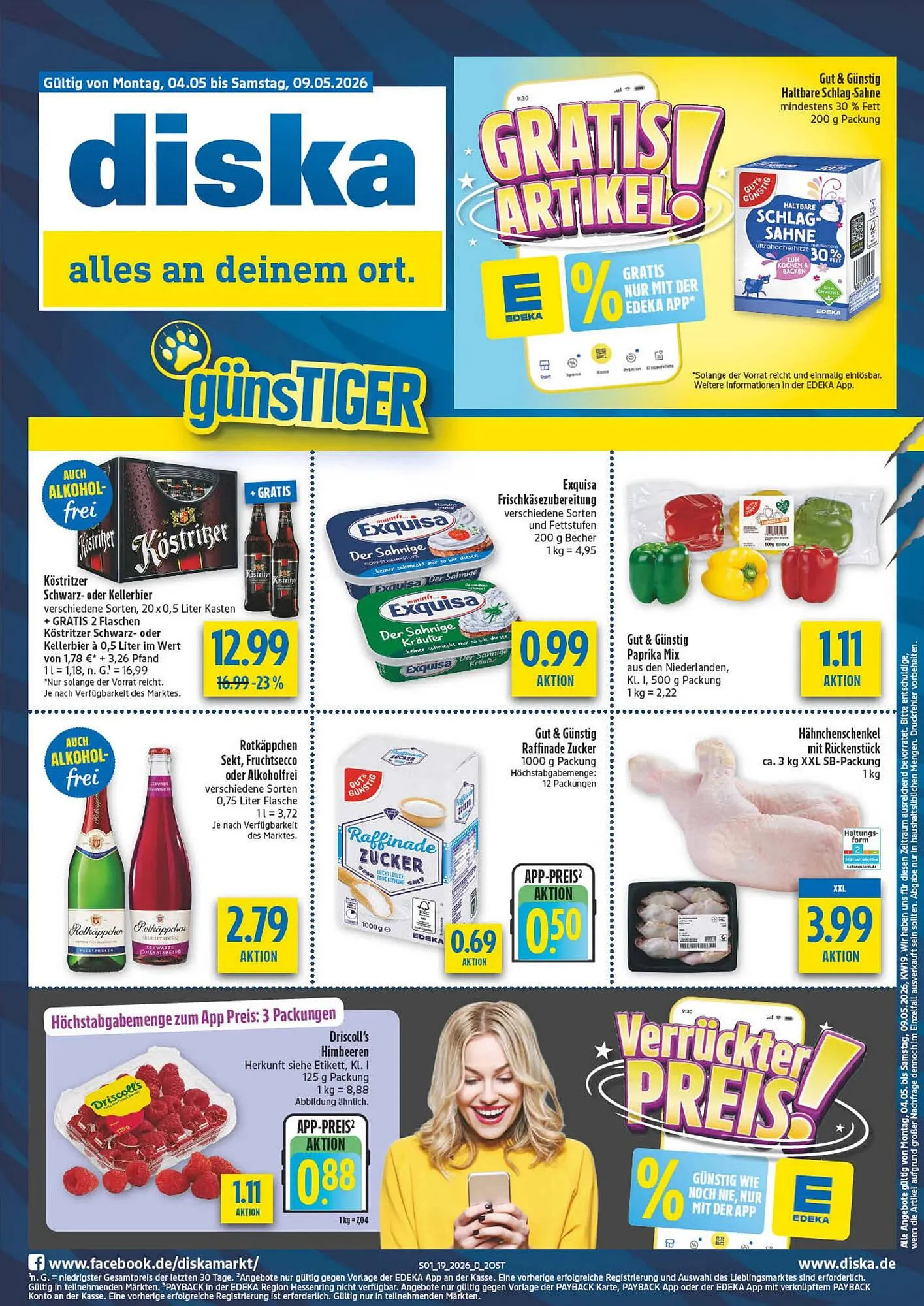 Diska Prospekt von 4. Mai bis 9. Mai 2026 - Prospekt seite 1