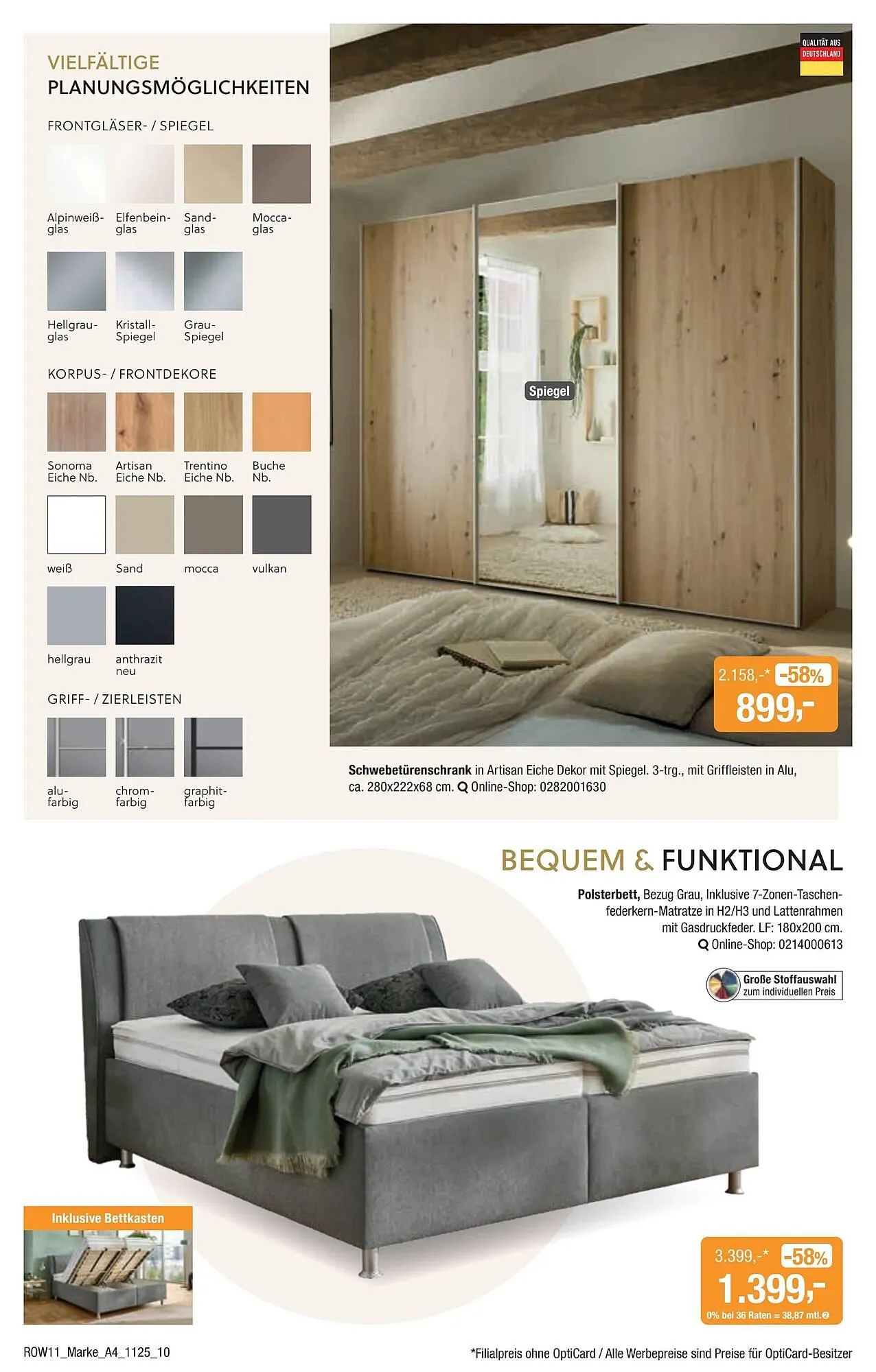 Opti Wohnwelt Prospekt von 23. Oktober bis 16. November 2025 - Prospekt seite 10