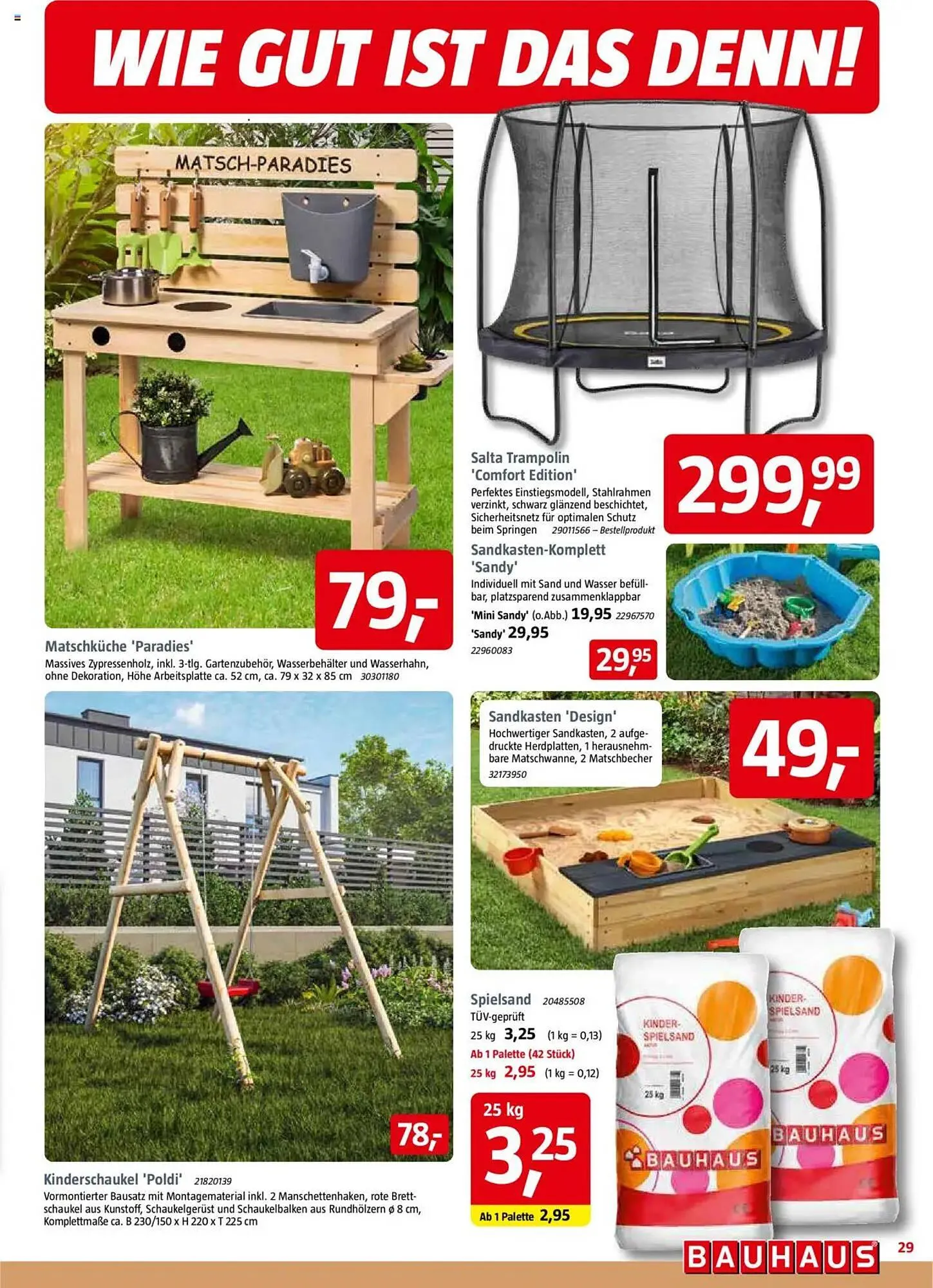 Bauhaus Prospekt von 29. März bis 3. Mai 2025 - Prospekt seite 29