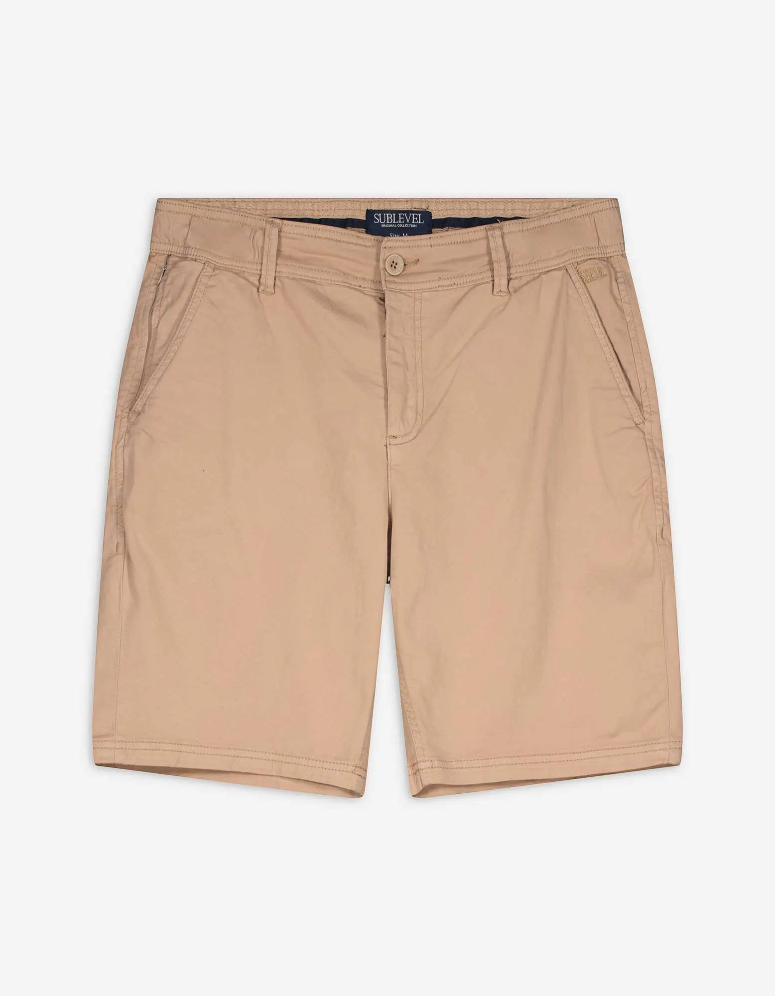 Chinoshorts - Baumwoll-Mix - beige
