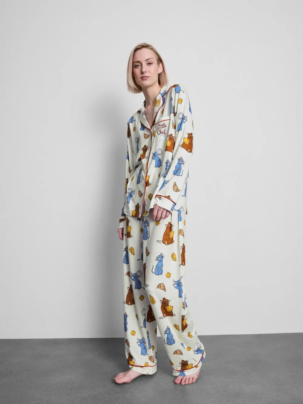„Disney Ratatouille“ Boyfriend-Schlafanzug mit Print