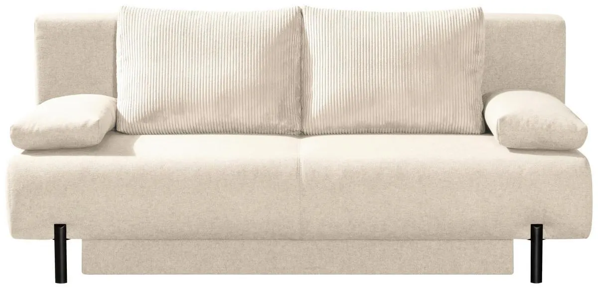 Novel SCHLAFSOFA Webstoff Naturfarben